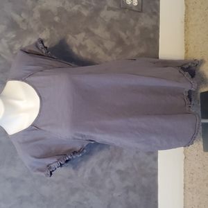 Umgee Blue Short Front Long Back Cotton Dress Sz Small